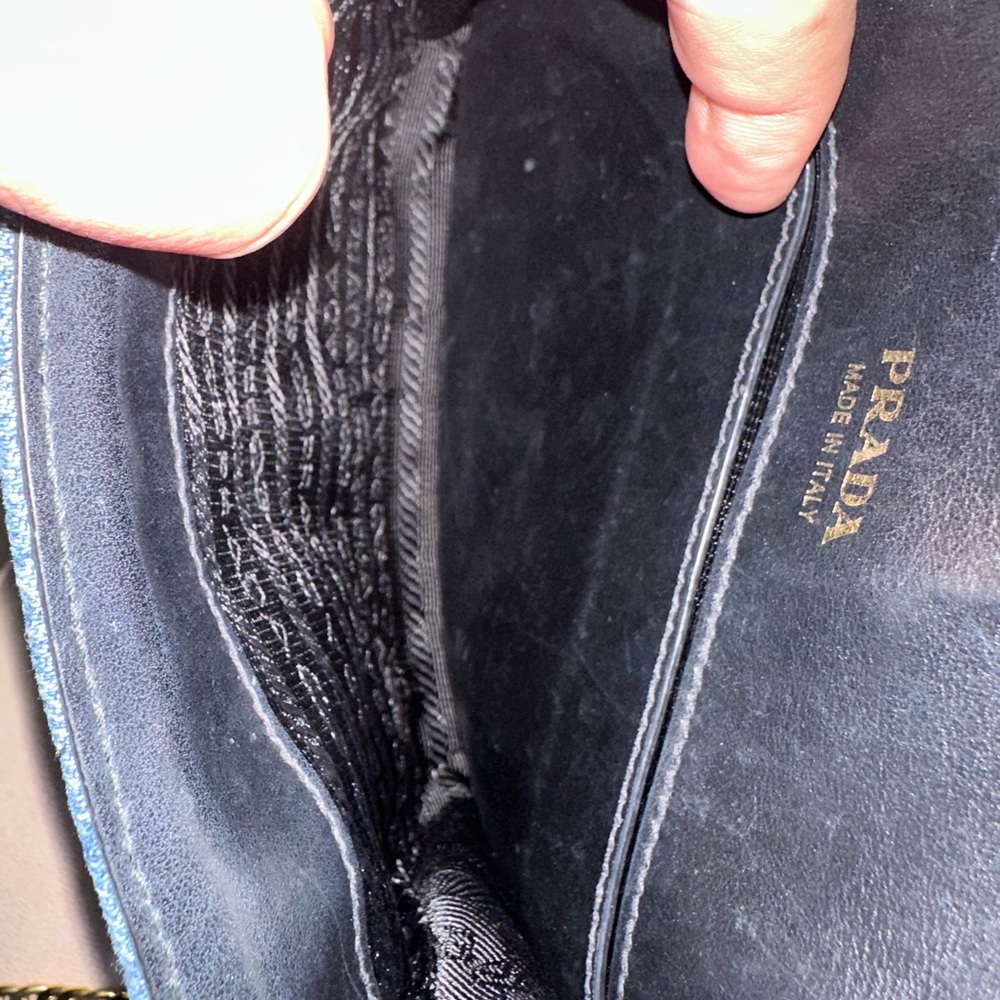 PRADA  Denim Corsaire Waist / Crossbody Bag 2017 Collection RARE Authentic- Dust - Picture 16 of 16